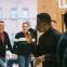 Femi Elufowoju jr. rehearsing Opera North's new production of 'Rigoletto'