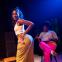 Pitch-perfect performers: Leah St Luce (left) and Jadesola Odunjo (right) in Racheal Ofori's 'FLIP!'