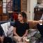 Kelsey Grammer as Frasier Crane, Jess Salgueiro as Eve and Jack Cutmore-Scott as Freddy Crane