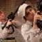 Aimless: Lola Shalam and Tanvi Virmani as the bored soldiers