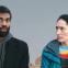 Trapped under layers of fluff: Nikesh Patel and Sian Clifford in 'Good Grief'