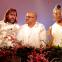 The 'Gods of Food': Heston Blumenthal (centre) with Carla Hall and Niklas Ekstedt