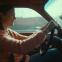 Driven to despair: Vicky Krieps as Clarisse at the wheel of her 1978 AMC Pacer