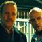Rhys Ifans as Gubby, with Mark Strong as Daniel Milton