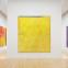 Map paintings emblazoned with with stencils of Guyana, South America and Africa, painted in New York