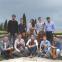 Saleem and Nabeel Abboud Ashkar (standing left and right) with Palestinian and Jewish Israeli students of the Polyphony Foundation at Villa La Foce