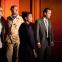 Jeremy Drakes as Paul, Stephen Billington as Derek, Rachel Handshaw as Edna, and Oliver Le Sueur as Philip