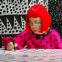 Yayoi Kusama in her studio