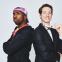 Kiell Smith-Bynoe (left) and Ed MacArthur as MC SPITTA and Mr String