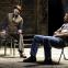 Backyard barney: Lenny Henry, left, with Aaron Pierre