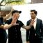 On location: Marco Kreutzpaintner (centre) with Elyas M’Barek (right)