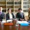 Battling barristers: Liam (Hugh Coles), Danielle (Gwyneth Keyworth), Will (Will Sharpe), Pia (Hanako Footman)
