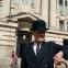 Seizing the moment: Rodney Williams (Bill Nighy) outside County Hall