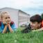Summer in the city: Lola Campbell as Georgie with her best friend Ali (Alin Uzun)l