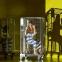 In the cages: Rosie Sheehy as the Young Woman and Daniel Bowerbank as spiritual-singing fellow prisoner