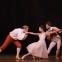 Manon (Francesca Hayward) caught between Christopher Saunders' Monsieur G.M. and Alexander Campbell's Lescaut