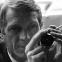 A pensive Steve McQueen dreams of racing glory