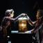 Light into the darkness: Melissa Allan as Little Fan and Rhys Ifans as Ebenezer Scrooge