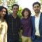 The Brewers in peril: Nick (Adrian Grenier, right) with Sophie, Ethan and Kai