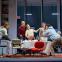 Phia Saban, Mark Strong, Lesley Manville, James Wilbraham and Jordan Scowen in 'Oedipus'