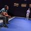 Break point: Ade (Jonathan Livingstone) and Nina (Phoebe Pryce) debate their next move