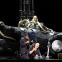 Gold so good you can taste it: Sean Panikkar's Loge observes Christopher Purves's Alberich exploiting the resources of Mother Earth, while Christopher Maltman's Wotan turns away in despair