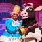 Clive Rowe plays Dame Trot, ably assisted by Daisy the Cow