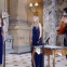 Soprano duo Fair Oriana perform in the Great Hall at Caslte Howard with lutenist Sam Brown