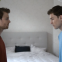 Moving apart, together: Hampus (Jonathan Andersson, left), with Adrian (Björn Elgerd)