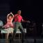 Release through music: Shaq Taylor (centre) and Kate Brayben with the company of 'Girl from the North Country'