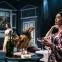 Siubhan Harrison as Alithea with stuffed friend and Mabel Clements (Lucy) and Nancy Sullivan (Margery) in the background