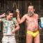Is that a stick in your hand or are you just pleased to see me? Ciarán O'Brien and Ferdy Roberts in 'The Tempest'