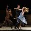 There are three of us in this marriage: Marcelino Sambé as the cello, Matthew Ball as Daniel Baremboim and Lauren Cuthbertson as Jacqueline du Pré