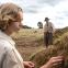 Carey Mulligan as Edith Pretty, Ralph Fiennes as Basil Brown