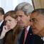 Through a glass darkly: Obama with John Kerry, Samantha Power and Ben Rhodes
