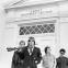 The Gun Club assemble at The First Baptist Church Of Hollywood, 1981. Left to right: Ward Dotson, Jeffrey Lee Pierce, Terry Graham, Rob Ritter