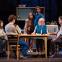 Simmering tensions: Emily LLoyd-Saini, Michael Grady-Hall, Kelly Gough, Daniel Millar, Anne-Marie Duff, Stuart McQuarrie