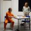 Trevor White as Rick and Angela Griffin as Gloria in Building the Wall at the Park Theatre