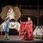 Calaf (Yonghoon Lee) attempts to solve the riddles of Turandot (Anna Pirozzi) as the ancient Emperor (Alexander Kravets) looks on