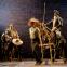 Sanch Panza (Rufus Hound) and Don Quixote (David Threlfall) set off on their adventures