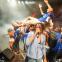 Festival Director Yusuf Mahmoud born aloft as the event reaches its raucous climax