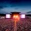 A headlining Slipknot draw a huge crowd as dusk falls on Saturday