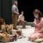 Pensive minimalism: Aisling Loftus and the cast of 'Aristocrats'.