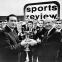 Celtic boss Jock Stein (left) and his players receive the 1967 BBC Sports Personality of the Year Team Award from Matt Busby