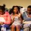 Home alone: Susan Wokoma, Michaela Coel and Jahvel Hall in ‘Three Birds’