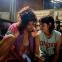 Hot and heavy: Katy M O'Brian and Kristen Stewart in 'Love Lies Bleeding'