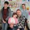 Missing mum: Greg (Christopher Eccleston) with Liam (Anthony Boyle), Laura (Lola Petticrew) and five-year-old Molly (Darcey McNeeley)