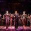 Showbiz-mad sleuth: Jason Manford (centre) in 'Curtains'