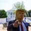 Donald Trump impersonator at the White House, Washington DC