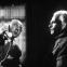 Kingdom of the blind: Insurance agent Hieronymous (Werner Peters) sees through clairvoyant Cornelius (Wolfgang Preiss)